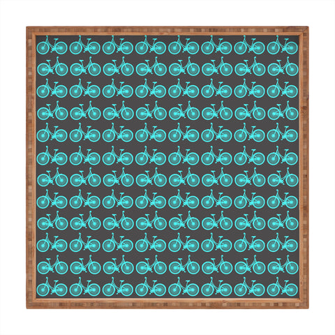 Allyson Johnson Bike ride Square Tray