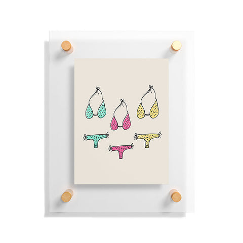 Allyson Johnson Bikini Floating Acrylic Print