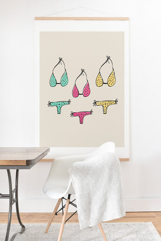 Allyson Johnson Bikini Art Print And Hanger