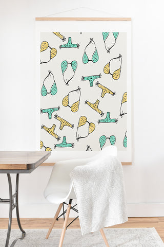 Allyson Johnson Bikini Party Art Print And Hanger