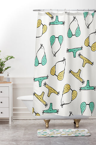 Allyson Johnson Bikini Party Shower Curtain And Mat