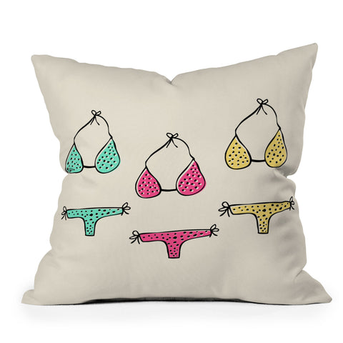 Allyson Johnson Bikini Throw Pillow