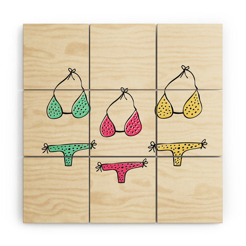 Allyson Johnson Bikini Wood Wall Mural