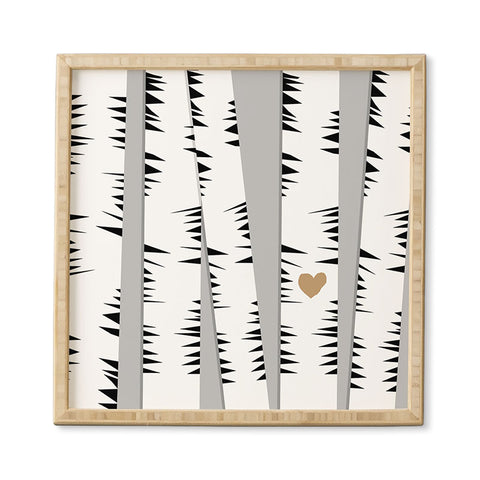 Allyson Johnson Birch Trees Framed Wall Art