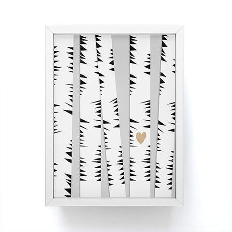 Allyson Johnson Birch Trees Framed Mini Art Print