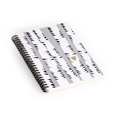 Allyson Johnson Birch Trees Spiral Notebook
