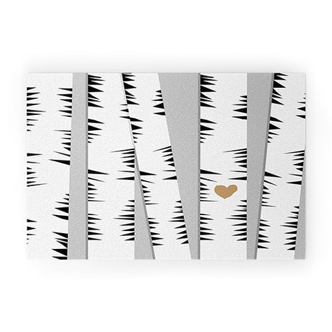 Allyson Johnson Birch Trees Welcome Mat