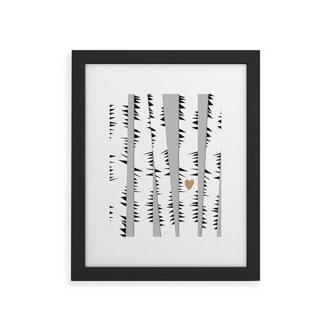 Allyson Johnson Birch Trees Framed Art Print