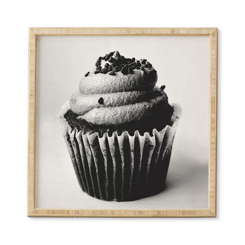 Allyson Johnson Black And White Cupcake Photograph Framed Wall Art