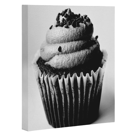 Allyson Johnson Black And White Cupcake Photograph Art Canvas