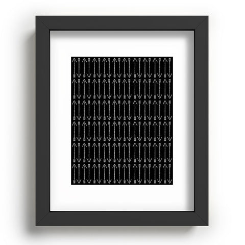 Allyson Johnson Black Arrows Recessed Framing Rectangle