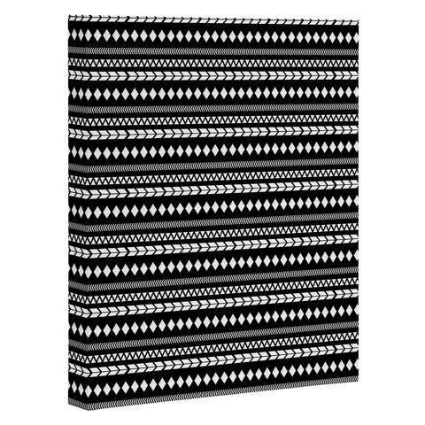 Allyson Johnson Black Aztec Art Canvas