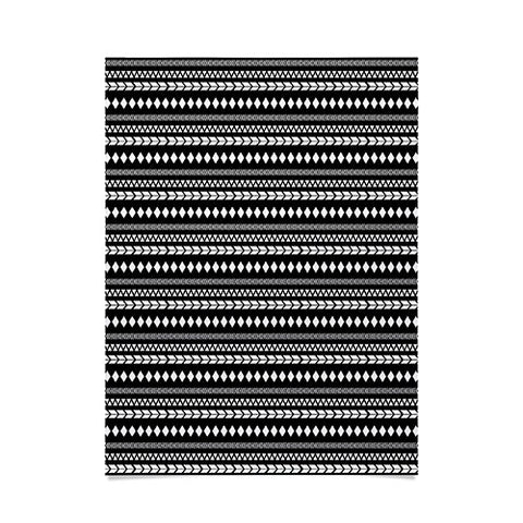 Allyson Johnson Black Aztec Poster