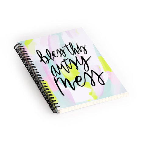 Allyson Johnson Bless this artsy mess Spiral Notebook
