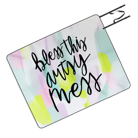 Allyson Johnson Bless this artsy mess Picnic Blanket