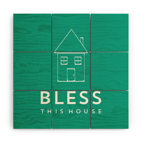 Allyson Johnson Bless This House Wood Wall Mural