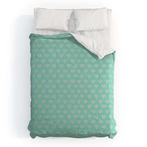 Allyson Johnson Blue Hearts Comforter