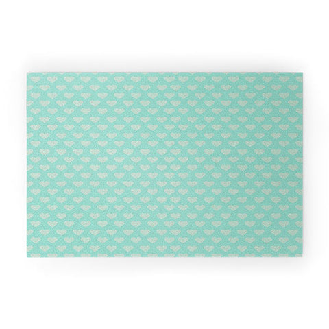 Allyson Johnson Blue Hearts Welcome Mat