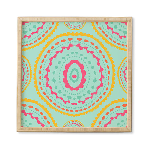 Allyson Johnson Blue Medallion Framed Wall Art