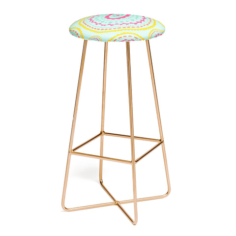 Allyson Johnson Blue Medallion Bar Stool