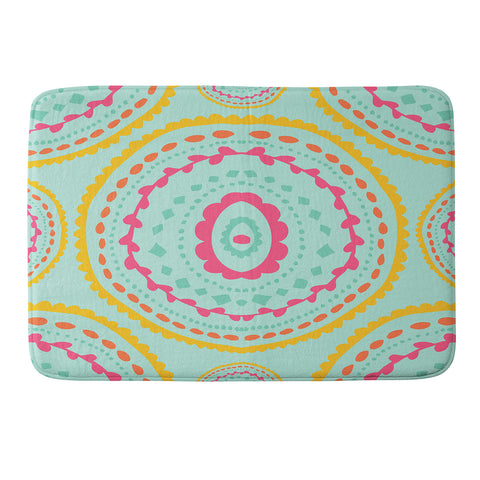 Allyson Johnson Blue Medallion Memory Foam Bath Mat