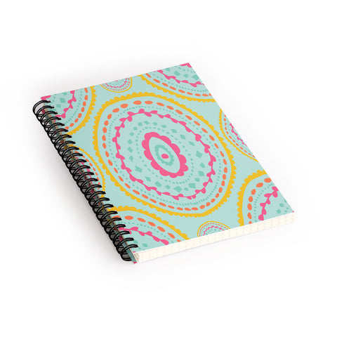 Allyson Johnson Blue Medallion Spiral Notebook