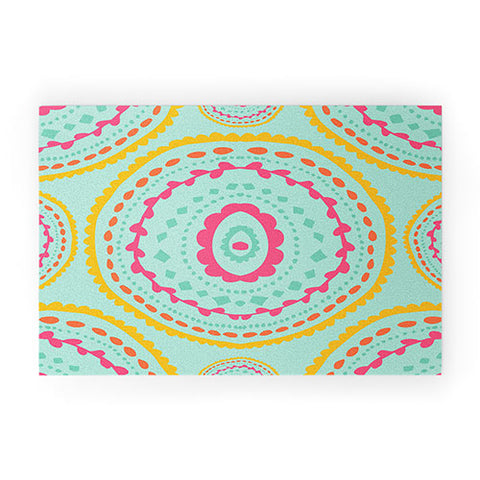 Allyson Johnson Blue Medallion Welcome Mat