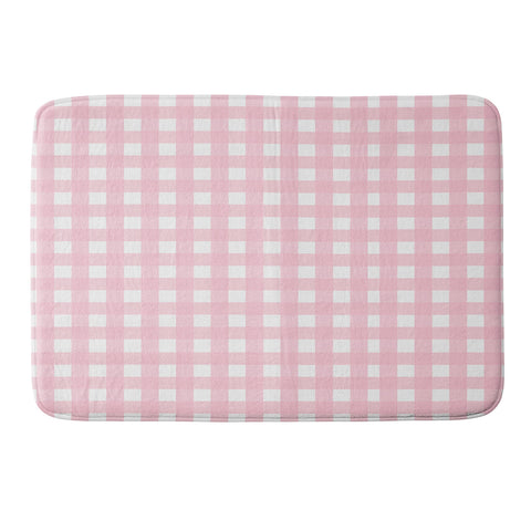 Allyson Johnson Blush Check Memory Foam Bath Mat