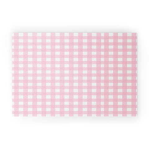 Allyson Johnson Blush Check Welcome Mat