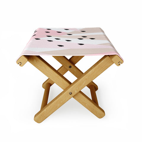 Allyson Johnson Blush Mod 2 Folding Stool