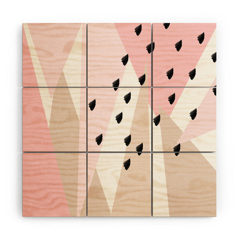 Allyson Johnson Blush Mod 2 Wood Wall Mural