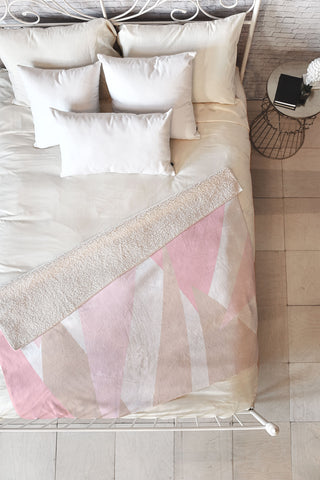 Allyson Johnson Blush Mod Fleece Throw Blanket