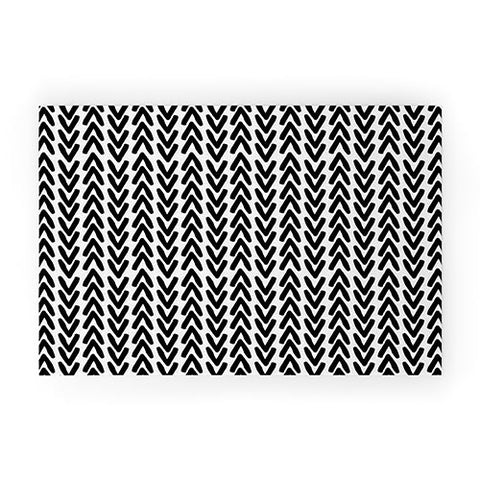 Allyson Johnson Bohemian Arrows Black Welcome Mat
