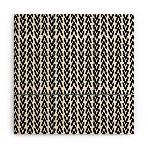 Allyson Johnson Bohemian Arrows Black Wood Wall Mural