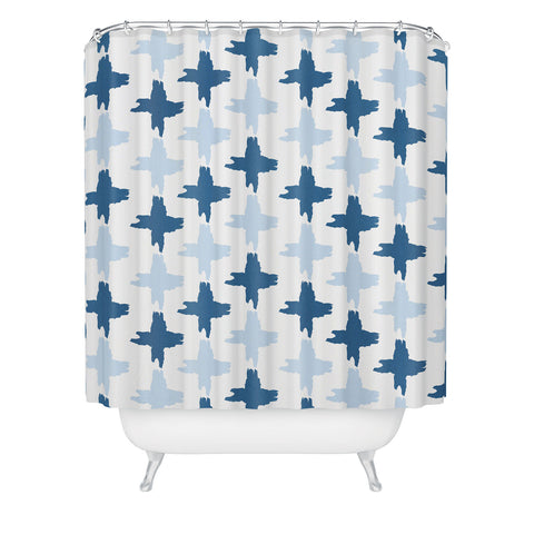 Allyson Johnson Bohemian Indigo iKat 3 Shower Curtain