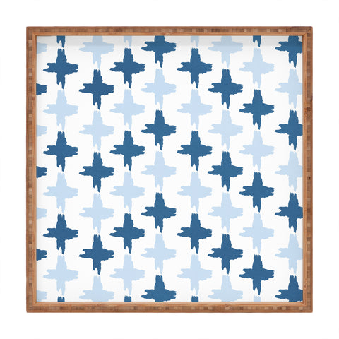 Allyson Johnson Bohemian Indigo iKat 3 Square Tray