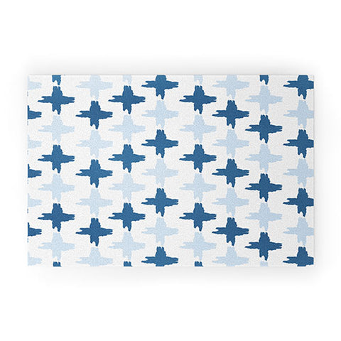 Allyson Johnson Bohemian Indigo iKat 3 Welcome Mat