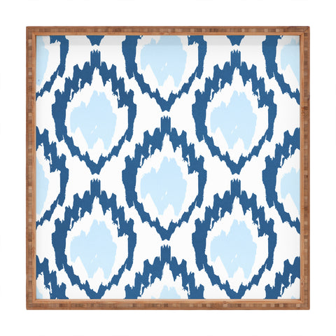 Allyson Johnson Bohemian Indigo iKat Square Tray