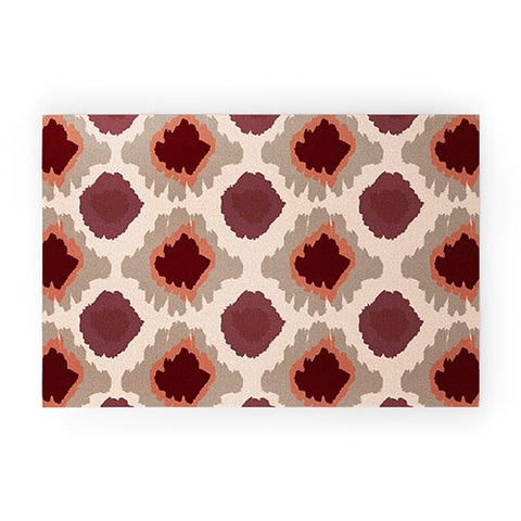 Allyson Johnson Bohemian Marsala ikat Welcome Mat