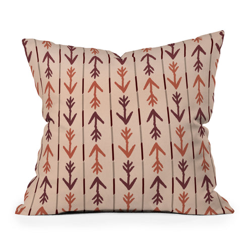 Allyson Johnson Bohemian Marsala Throw Pillow