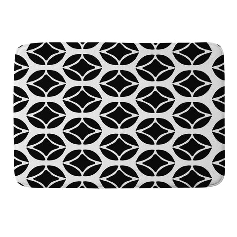 Allyson Johnson Bohemian Mod Black Memory Foam Bath Mat