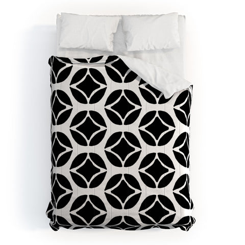 Allyson Johnson Bohemian Mod Black Comforter