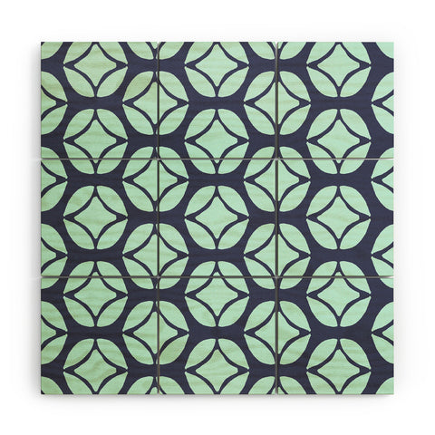 Allyson Johnson Bohemian Mod Blue Wood Wall Mural