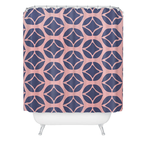 Allyson Johnson Bohemian Mod Navy Shower Curtain
