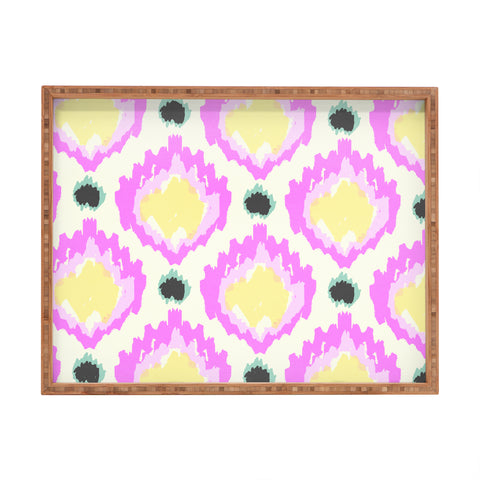 Allyson Johnson Bohemian Purple ikat Rectangular Tray