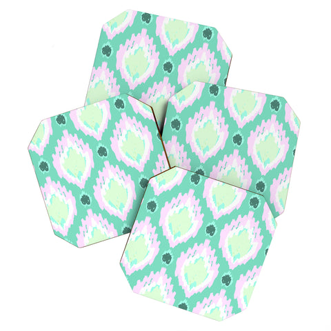 Allyson Johnson Bohemian Teal iKat Coaster Set