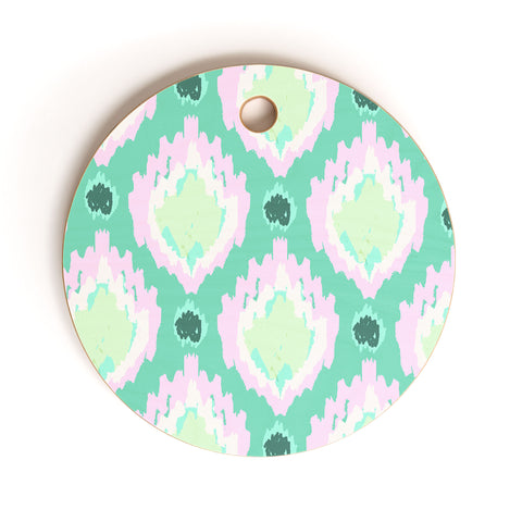 Allyson Johnson Bohemian Teal iKat Cutting Board Round