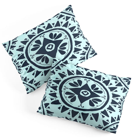 Allyson Johnson Boho Medallion Navy Pillow Shams