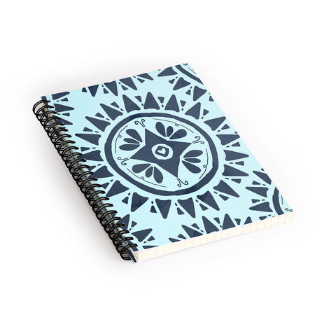 Allyson Johnson Boho Medallion Navy Spiral Notebook