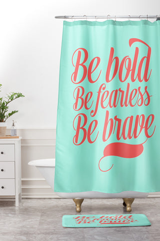 Allyson Johnson Bold And Brave Shower Curtain And Mat